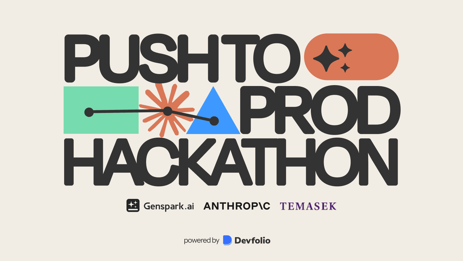 Push to Prod Hackathon with Genspark & Claude banner