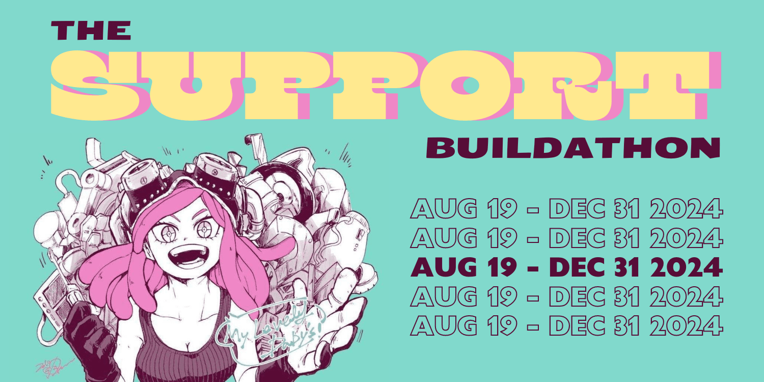 The Support Buildathon banner