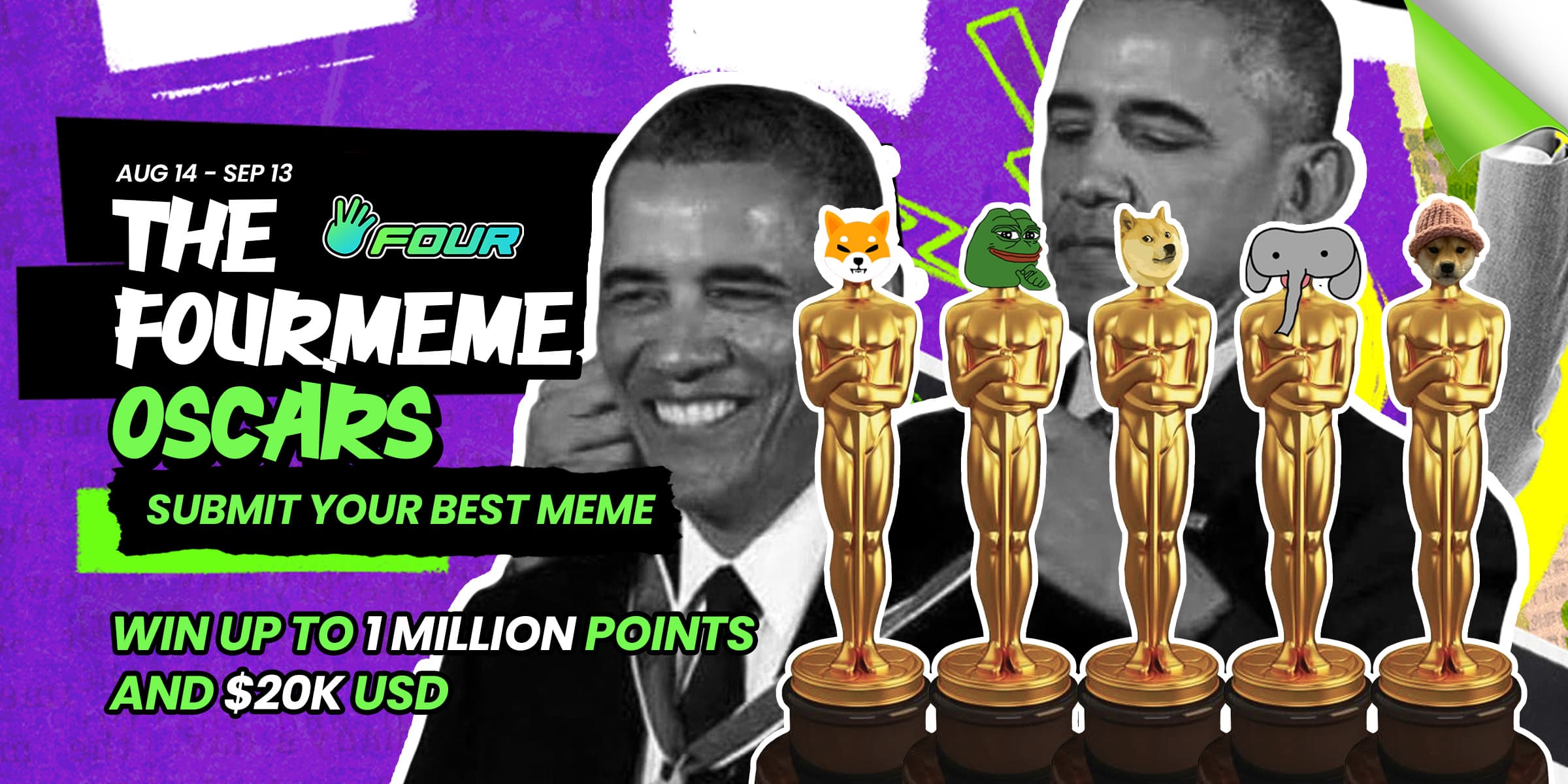 The Four.meme Oscars banner
