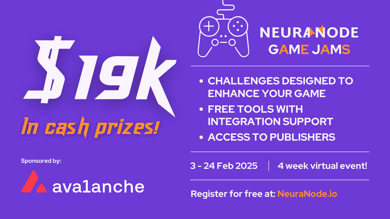 Avalanche | NeuraNode Game Jam banner