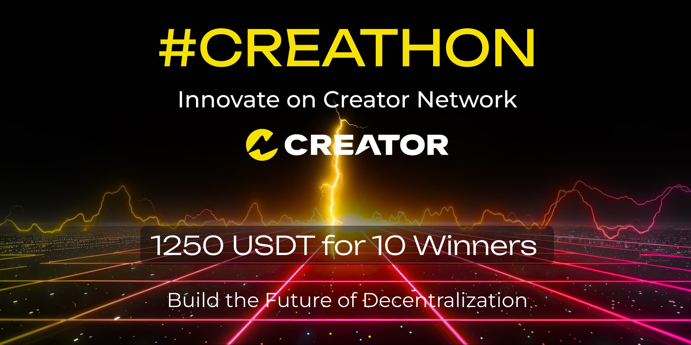 Innovate on Creator Network #Creathon banner