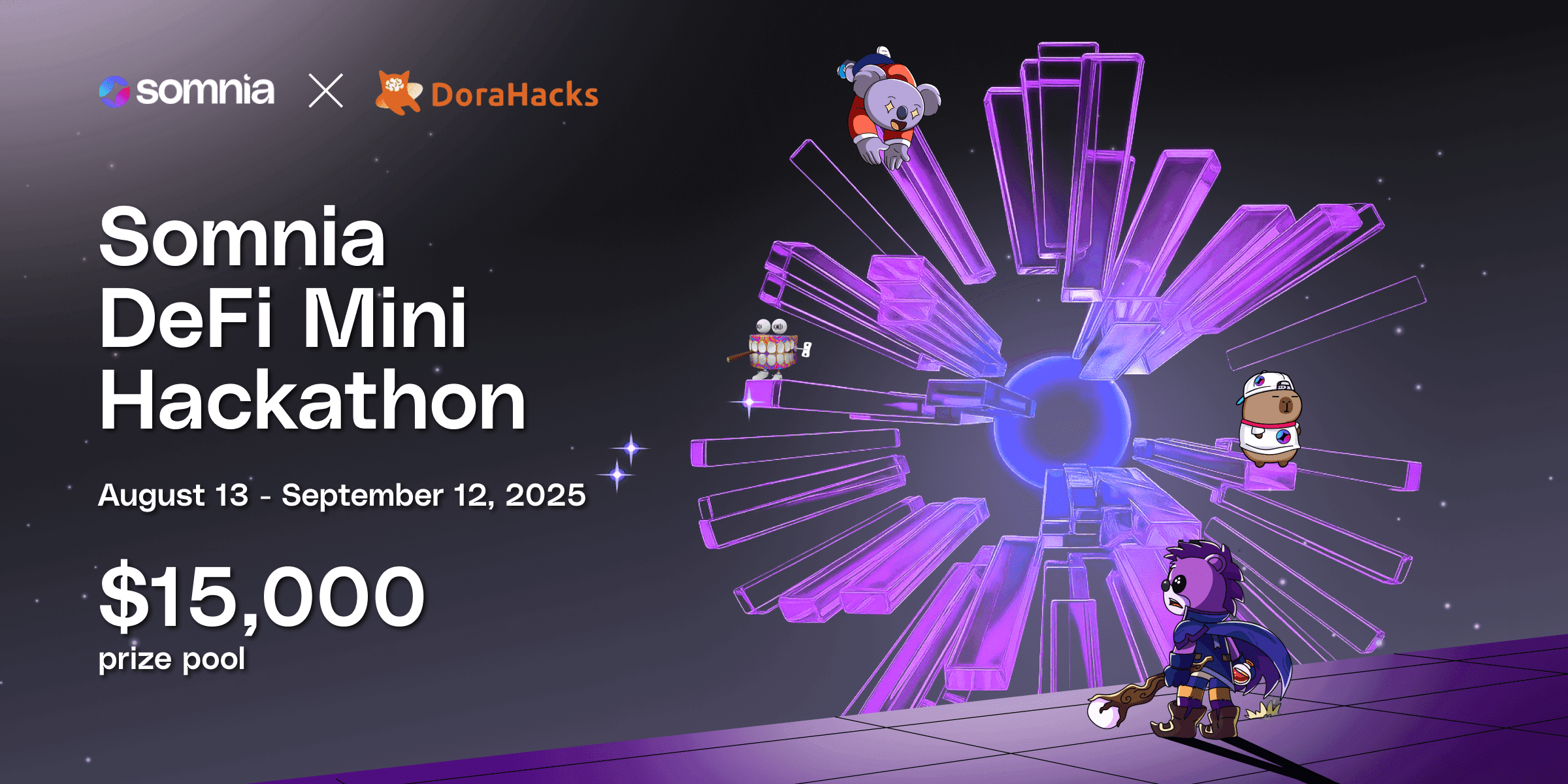 Somnia DeFi Mini Hackathon banner