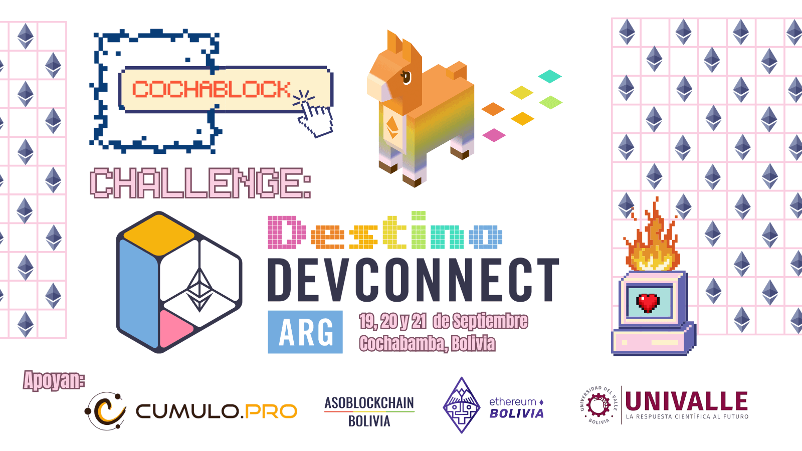 CochaBlock Challenge: Destino Devconnect ARG banner