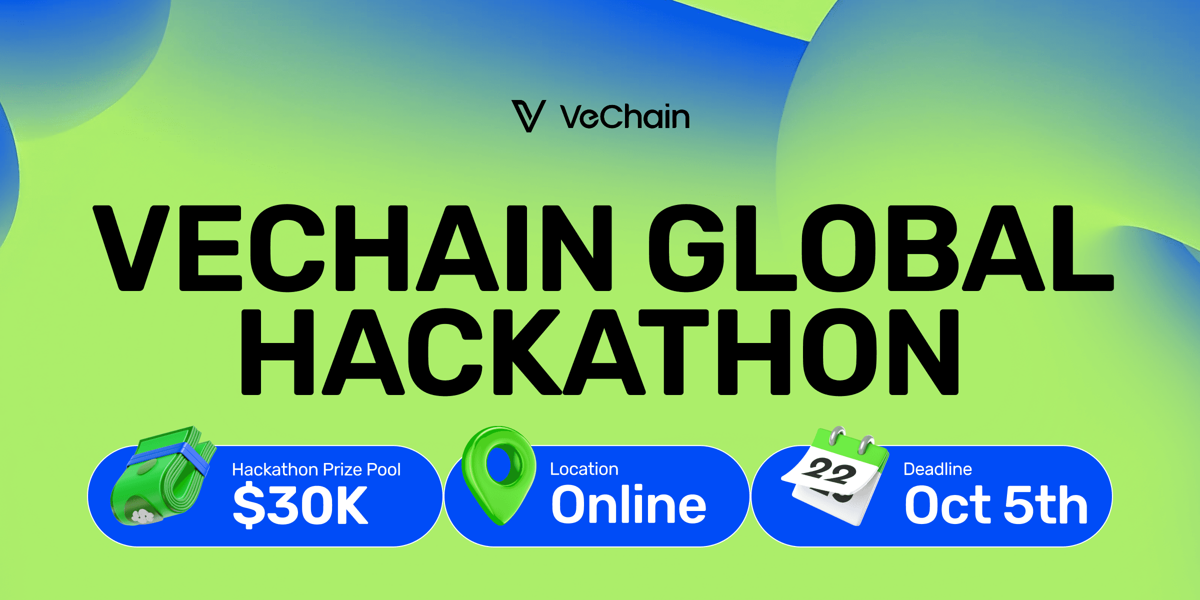 $30,000 VeChain Global Hackathon banner
