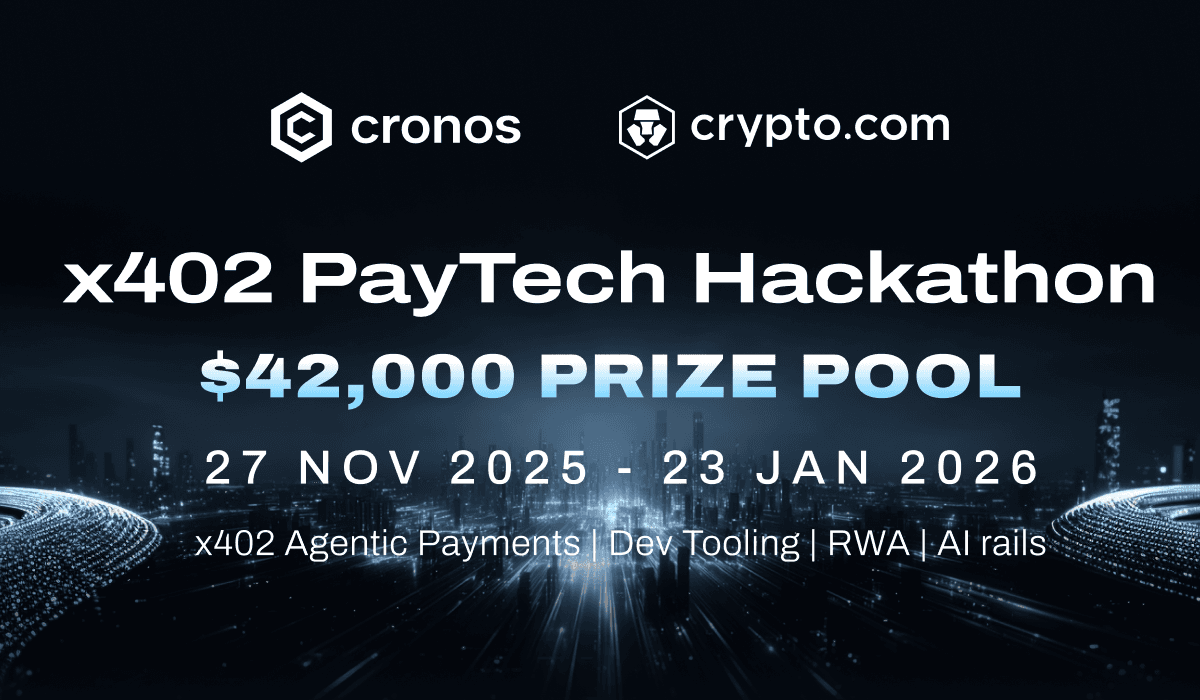 Cronos x402 Paytech Hackathon banner