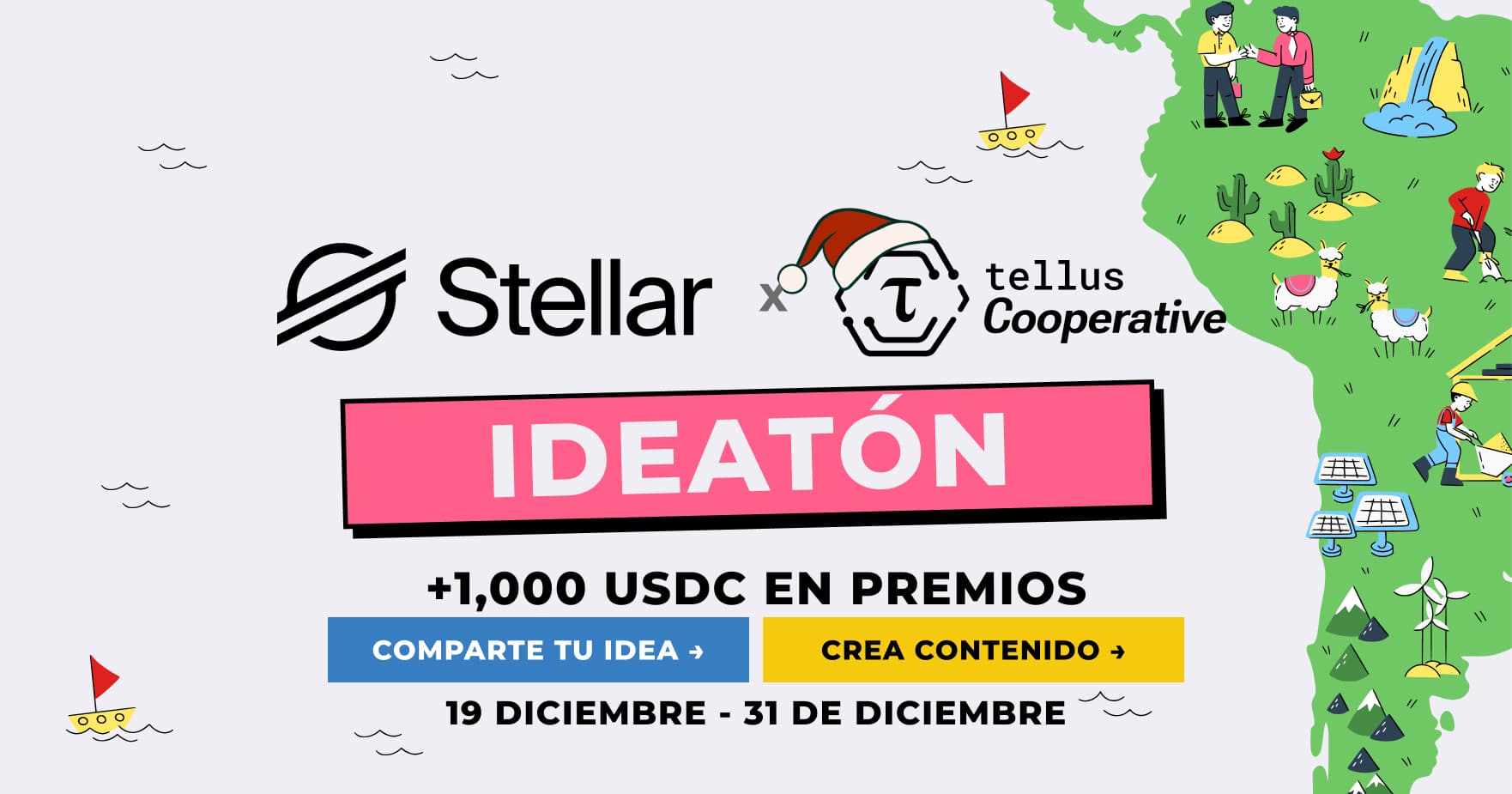 Ideatón Fin de Año – Powered by Stellar Chile banner