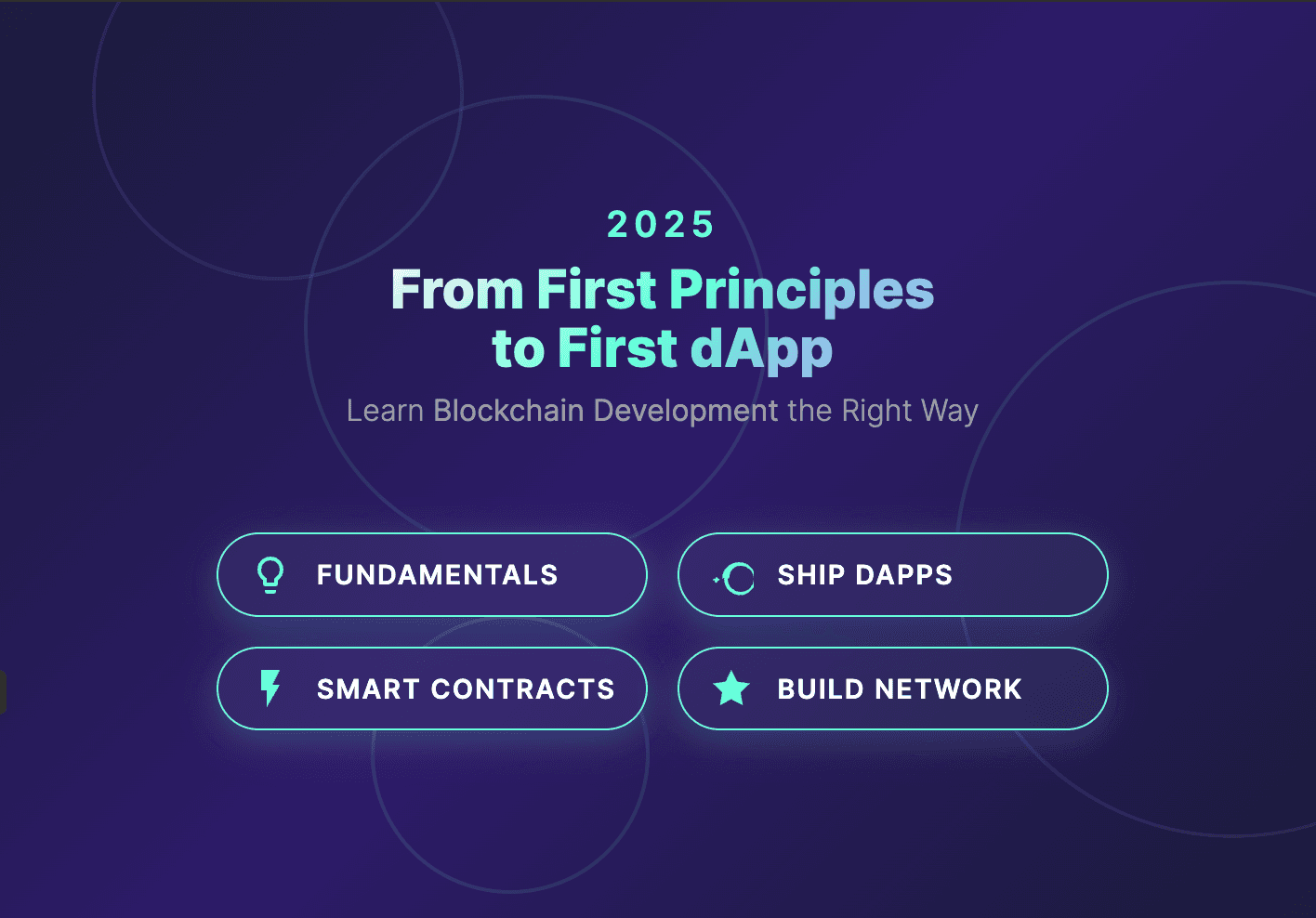 From First Principles to First dApp: Learn Blockchain Dev in 2025